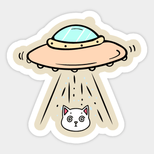 Ufo dog Sticker